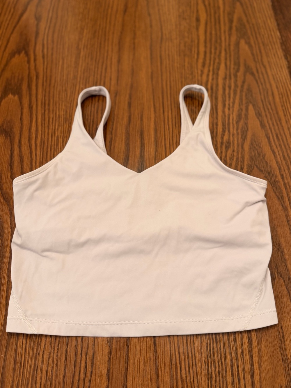 White V-Neck align Bralette Tank